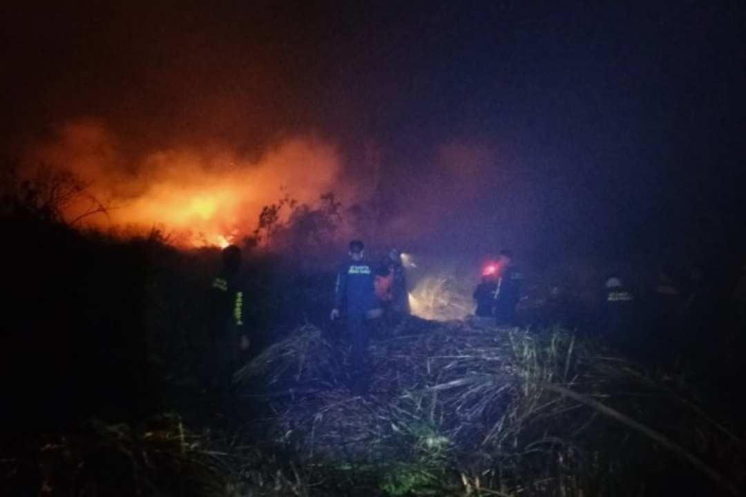 Krisis Air dan Angin Kencang, Kebakaran 10 Hektare Lahan di Jalur Anjongan-Pinyuh Sulit Padam