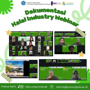MBS UM Pontianak Gelar Halal Industry Webinar, Bahas Strategi Kalbar Menjadi Halal Food Basket Asia
